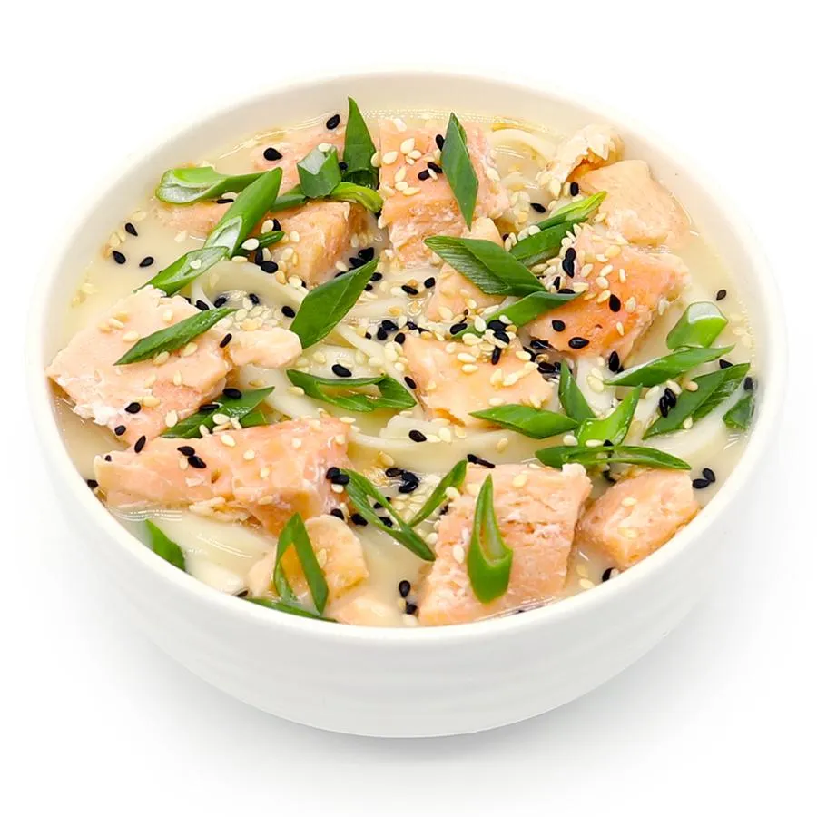 Мисо суп сливочный с лососем