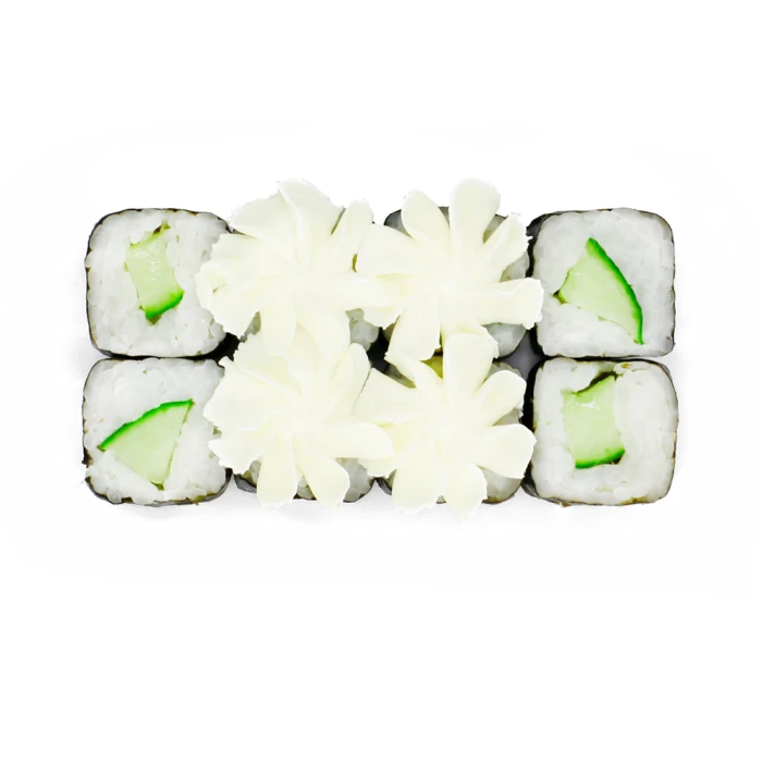 Мини ролл с огурцом и сыром
